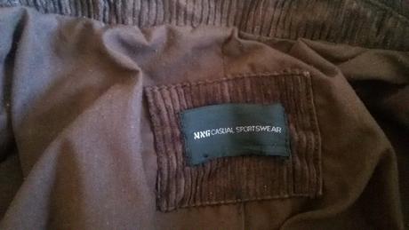 Hnedy mencestrovy kabat mango, mango,xs