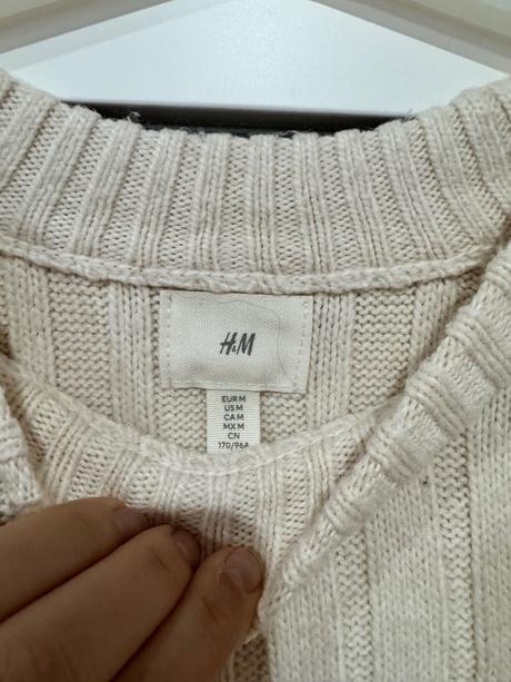 Kremove pletene šaty h&m, h&m,m