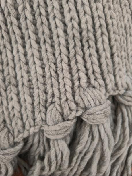 Veľký pletený šál, camaieu,l / m