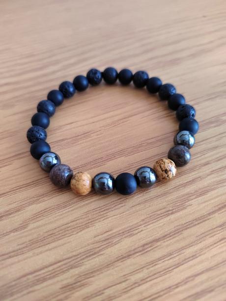 Lávový pánsky náramok, 