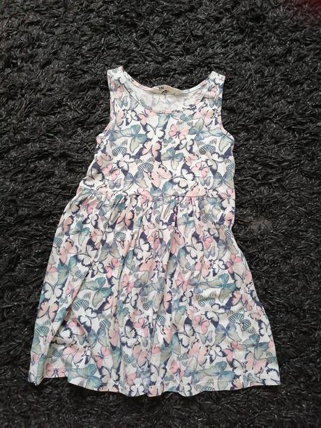Motýlikové šaty, h&m,110