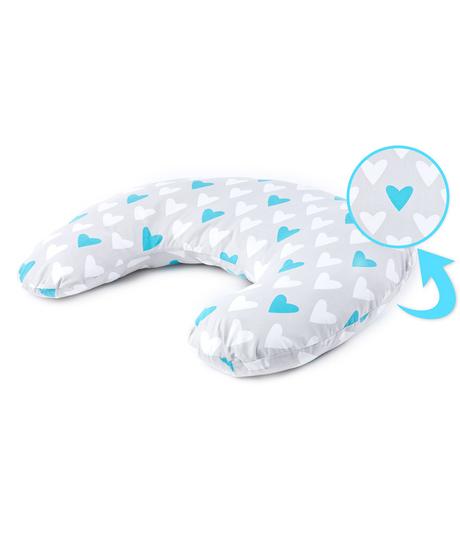 Sensillo vankúš na dojčenie tyrkysové srdcia, 