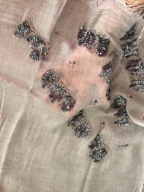 Šatka hodváb-bavlna, s