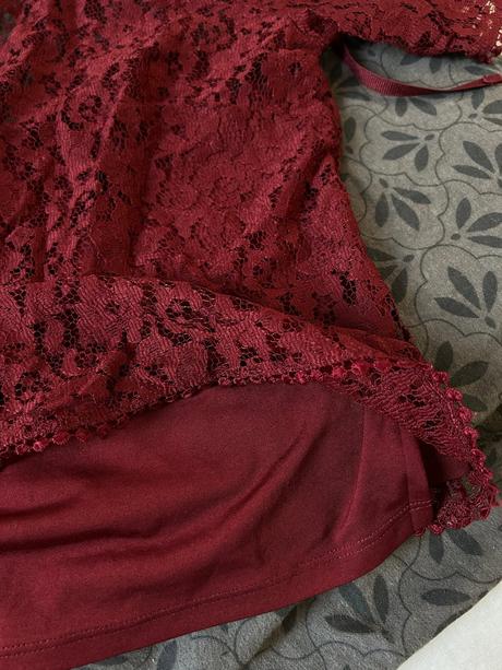 Krajkové tričko/blúzka, h&m,s