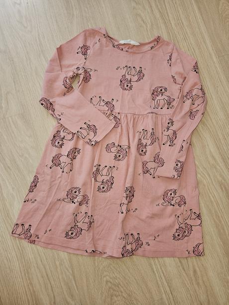 2x šaty 122/128, h&m,122