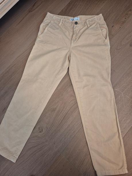 Zara béžové nohavice, zara,34