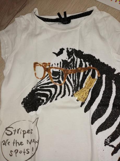 Tričko next so zebričkou, legínky mixtillo, next,116