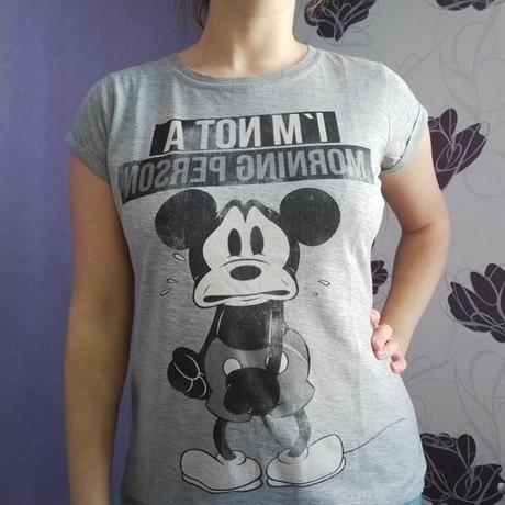 Sivé tričko mickey mouse, m