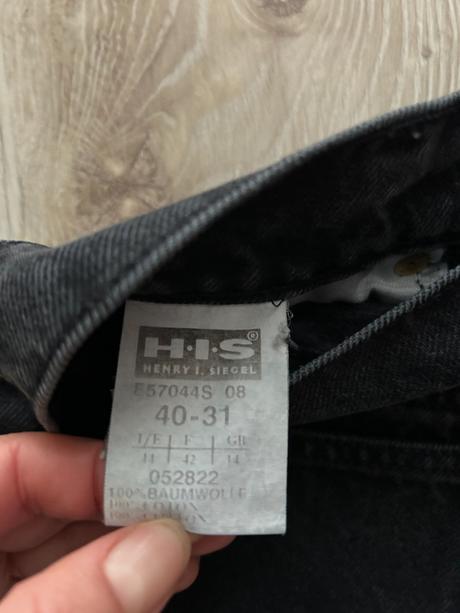 Krásne štýlové bavlnené rifle značky h.i.s, m