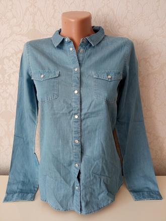 Dievčenská džínsová košeľa lola liza (158-164), 158 / 164