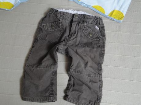 Dievč. zateplené nohavice- h&m-, h&m,80