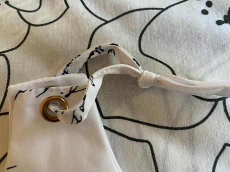 Letný top s písmenkami v. m/l, m