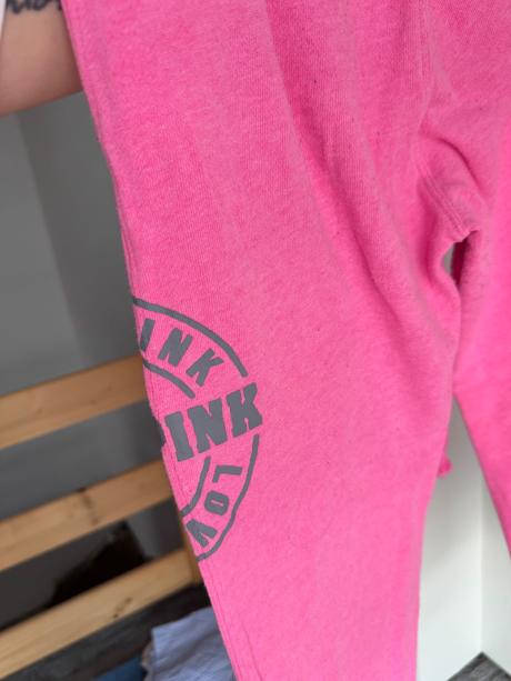 Pink trištvrťové teplaky, victoria's secret,xs