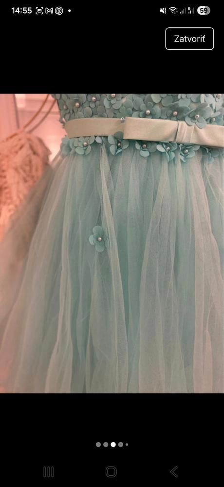 Baby doll tiffany blue šaty, s