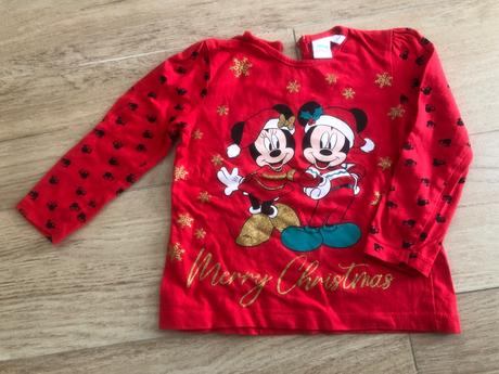 Dievčenské vianočné tričko, disney,92