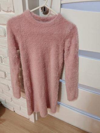 Teplucky dlhý pulóver/šaty 140/146, 140