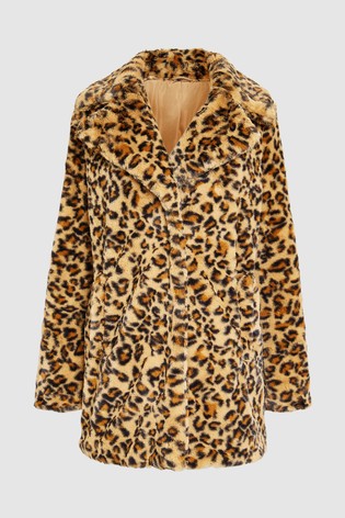 Kožuch so zvieracím vzorom, next,40 / l