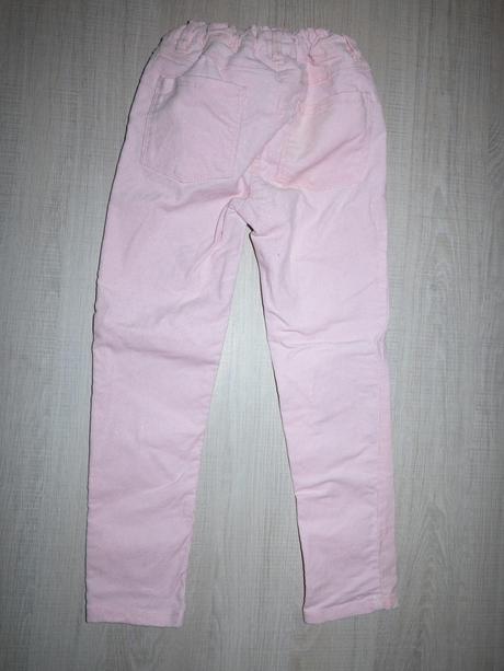 Svetlo ružové menčestráky s trblietkami, palomino,110