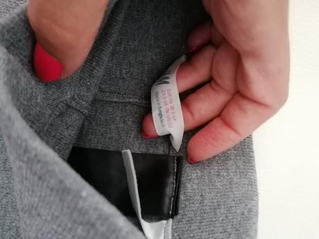 Úpletové legíny so striebornou niťou, h&m,116