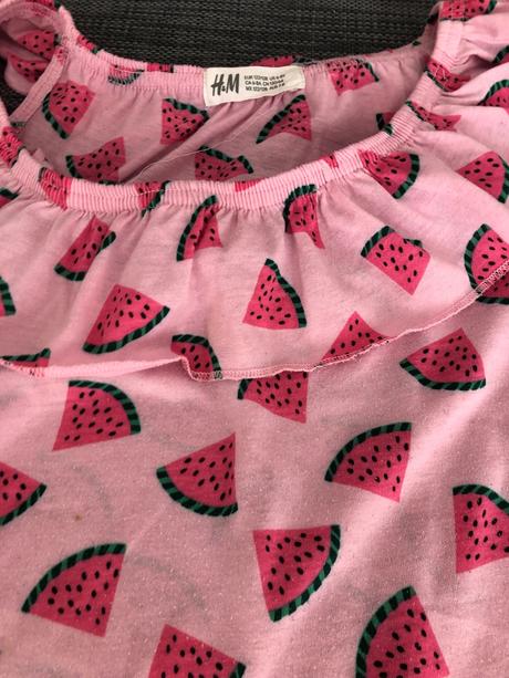 Letné tričko s volanom, h&m,128