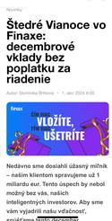 Sporenie pre deti Finax