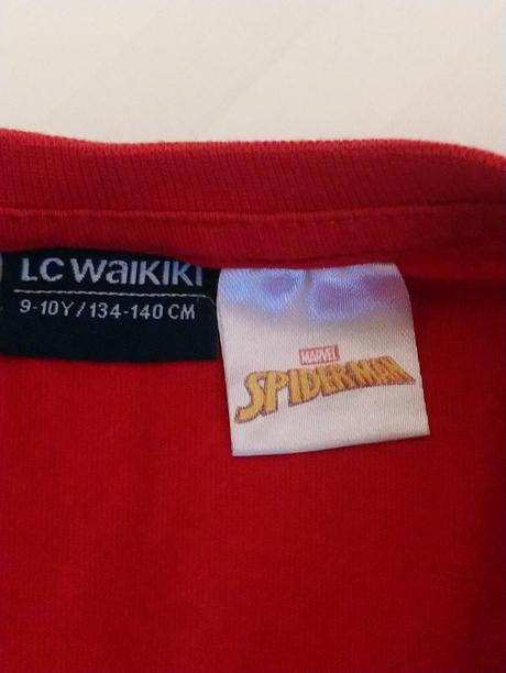 Červené tričko spiderman, marvel, 134-140 cm, marvel,140