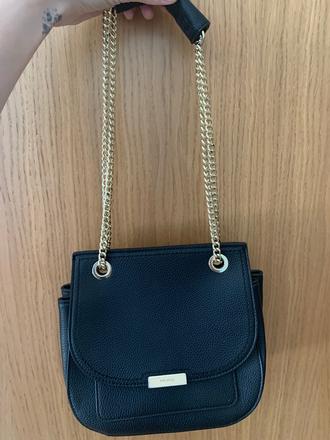 Nine west čierna koženková kabelka cez plece, nine west