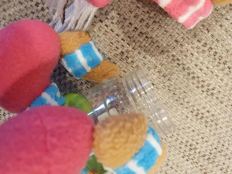 Sobík plyšový s nádobkou na cukríky, 