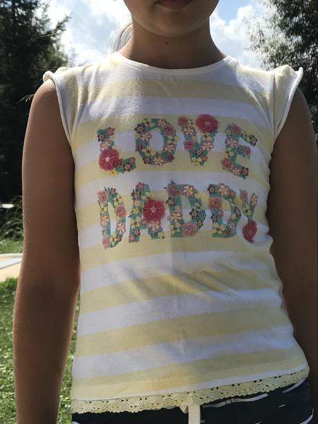 Nádherne bavlnené  tričko s 3d aplikáciou, f&f,122