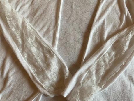 Tenší svetrík s čipkou camaieu v. s/m, camaieu,s