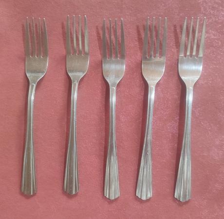 5 ks vidličky stainless steel,