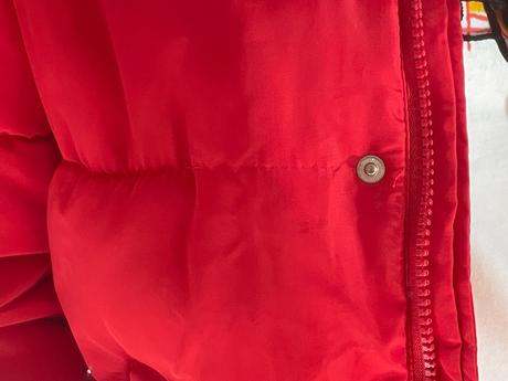 Zimná bunda červená, s