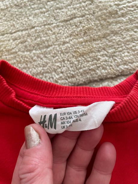 Mikina pre dievča, h&m,104