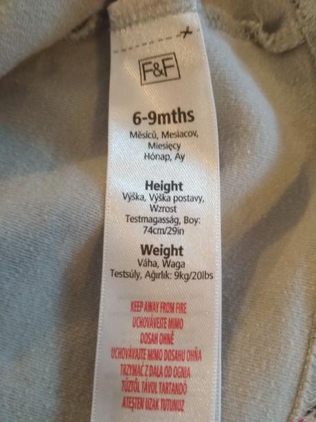 Tričko ff veľ 74, f&f,74