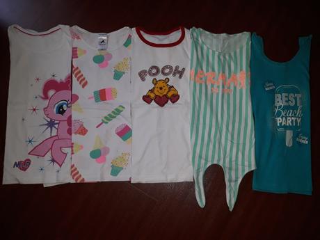 Tričká,tielko 5ks 128, 128