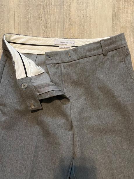 Dámske sivé nohavice s pukmi reserved, reserved,s