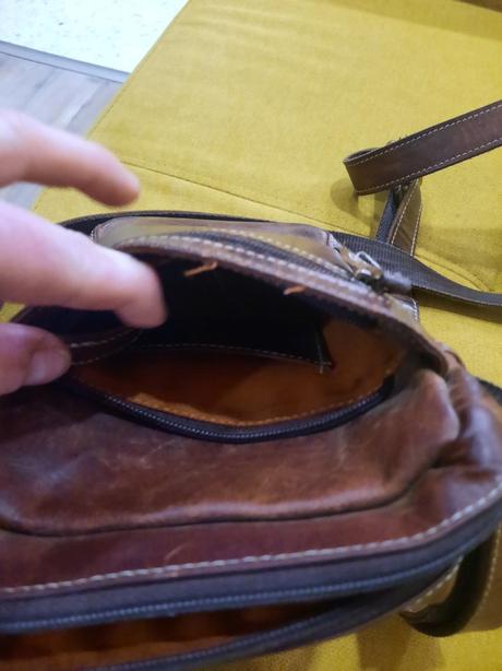 Pánska kožená crossbody miraclo, 