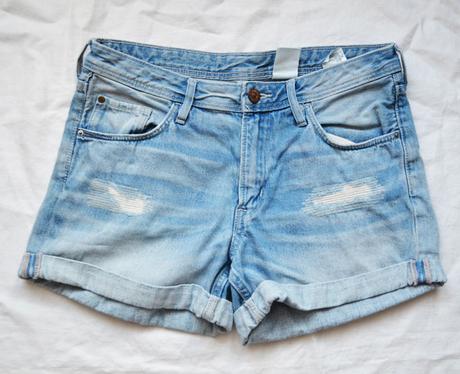Riflové kraťasy hm super stav, h&m,170