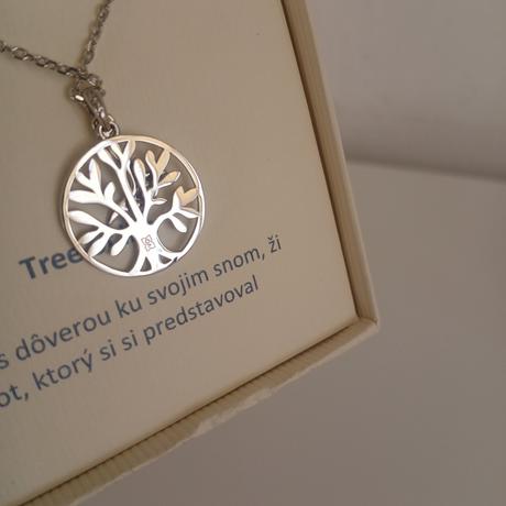 Strieborná retiazka s príveskom strom života, 
