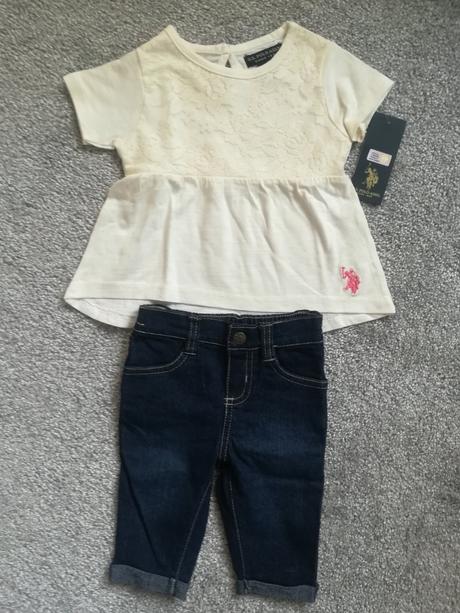 Súprava riflí a trička, ralph lauren,62