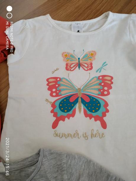 Dievčenské tričká, h&m,110