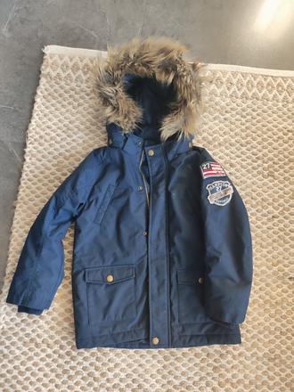 Chlapčenský zimný kabát bunda, 110