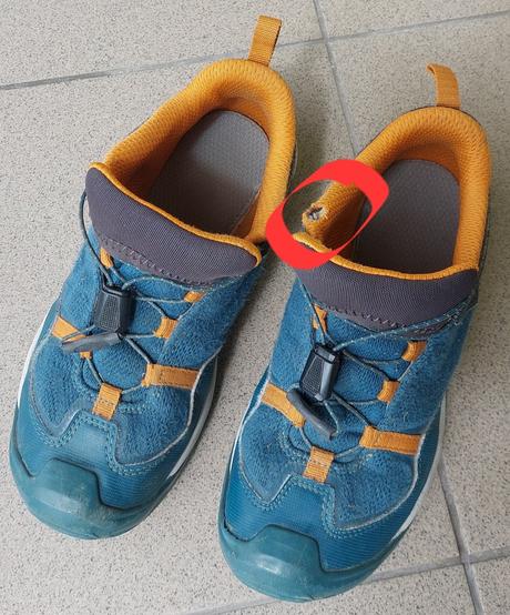 Detska turisticka obuv crossrock, quechua,35