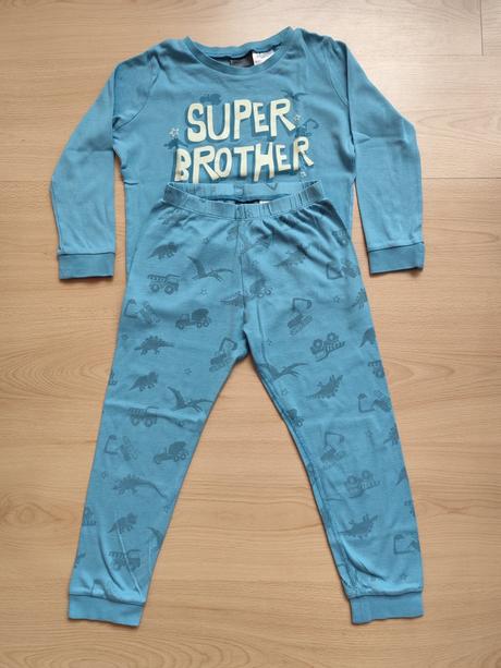 Svietiace pyžamko super braček, h&m,110
