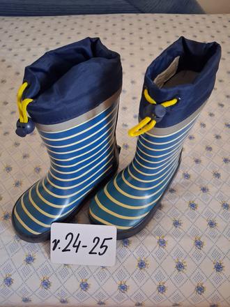 Oteplene gumové čižmičky v.24-25, 24