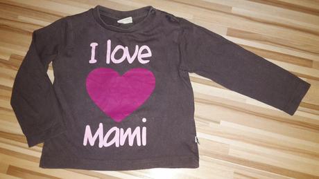 Tričko i love mami, my little bear,86