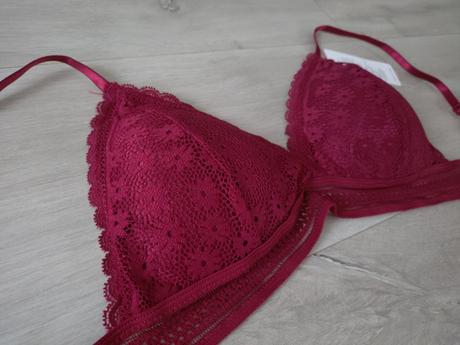Nádherná bordová pohodlná podprsenka veľ. s/m, s