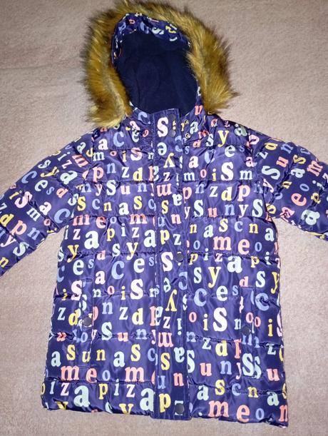 Zimná bunda abecedy, reserved,104