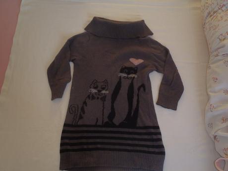 Rolák šedý s mačičkami, palomino,98