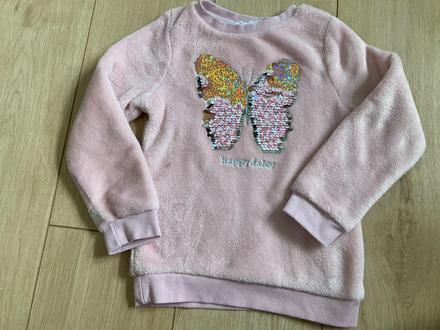 Mäkučká mikina s meniacimi flitrami zn.h&m (110), h&m,116